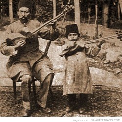 Ali-Akbar Shahnazi & his father Agha Mirza Hosseingholi Farahani