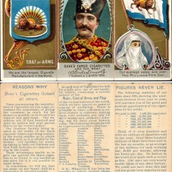 Nasereddin Shah, Iranian Flag, and Coat of Arms, 1888