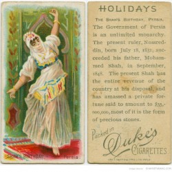 Holidays, Shah’s Birthday, Persia. (ca. 1885-1900)