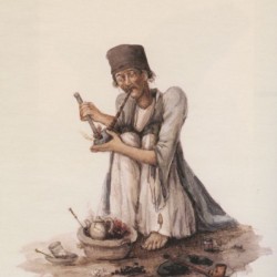 حسین لاتی وافوری که کشیدن وافور را کامل کرده