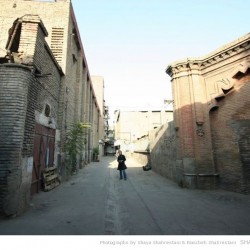 Ettehadiyeh House, Lalezar avenue, Tehran - خیابان لاله زار، ورودی خانه و باغ اتحادیه