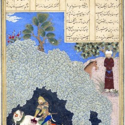 Rostam kills White Deev - نبرد رستم و دیو سفید