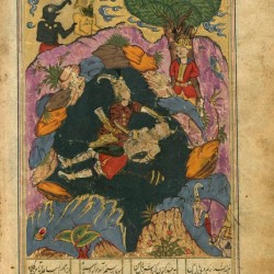 Rostam kills White Deev - نبرد رستم و دیو سفید