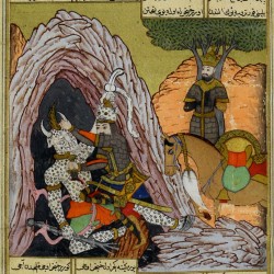 Rostam kills White Deev - نبرد رستم و دیو سفید