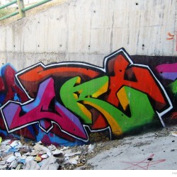 Graffiti on Tehran canal walls (4)