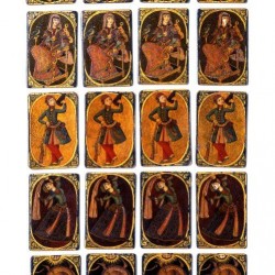 Iranian Laquer Playing Cards (Ganjifa)