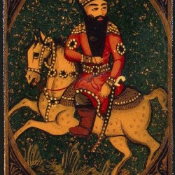 Iranian Laquer Playing Card (Ganjifa)