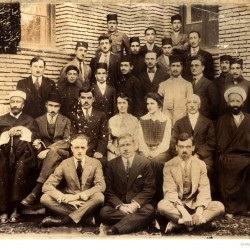 Photograph taken at the start of the 42nd academic year at the American Memorial School on August 30, 1923.