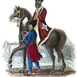 Grandee Smoking on Horseback